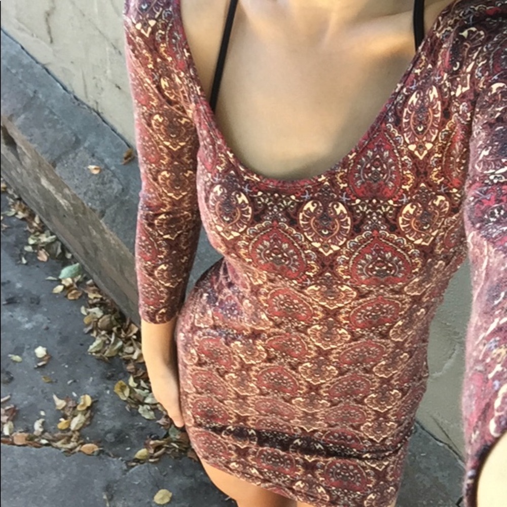 Print Patterned Dress - Picture 3 of 3